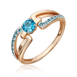 01-5830-00-201-1110 Zelta gredzens ar topāziem