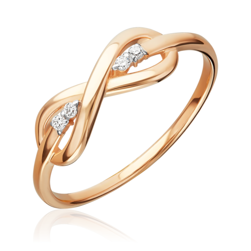 01-5946-00-401-1110 Zelta gredzens ar fianītiem