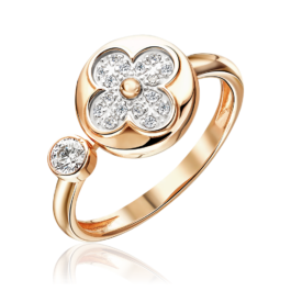 01-5952-00-401-1110 Zelta gredzens ar fianītiem