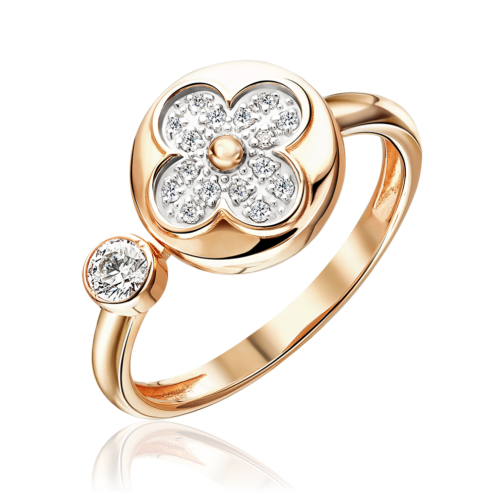 01-5952-00-401-1110 Zelta gredzens ar fianītiem