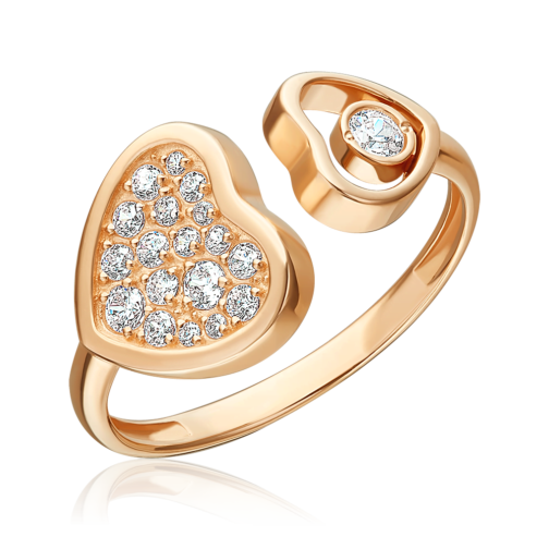 01-5954-00-401-1110 Zelta gredzens ar fianītiem