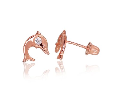 Zelta auskari ar fianītiem