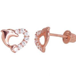 Zelta auskari ar fianītiem