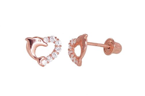 Zelta auskari ar fianītiem