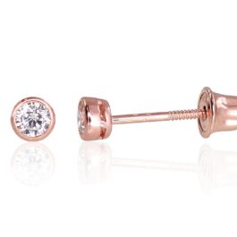 1201234 Zelta auskari ar fianītiem