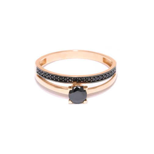 Zelta gredzens ar fianītiem